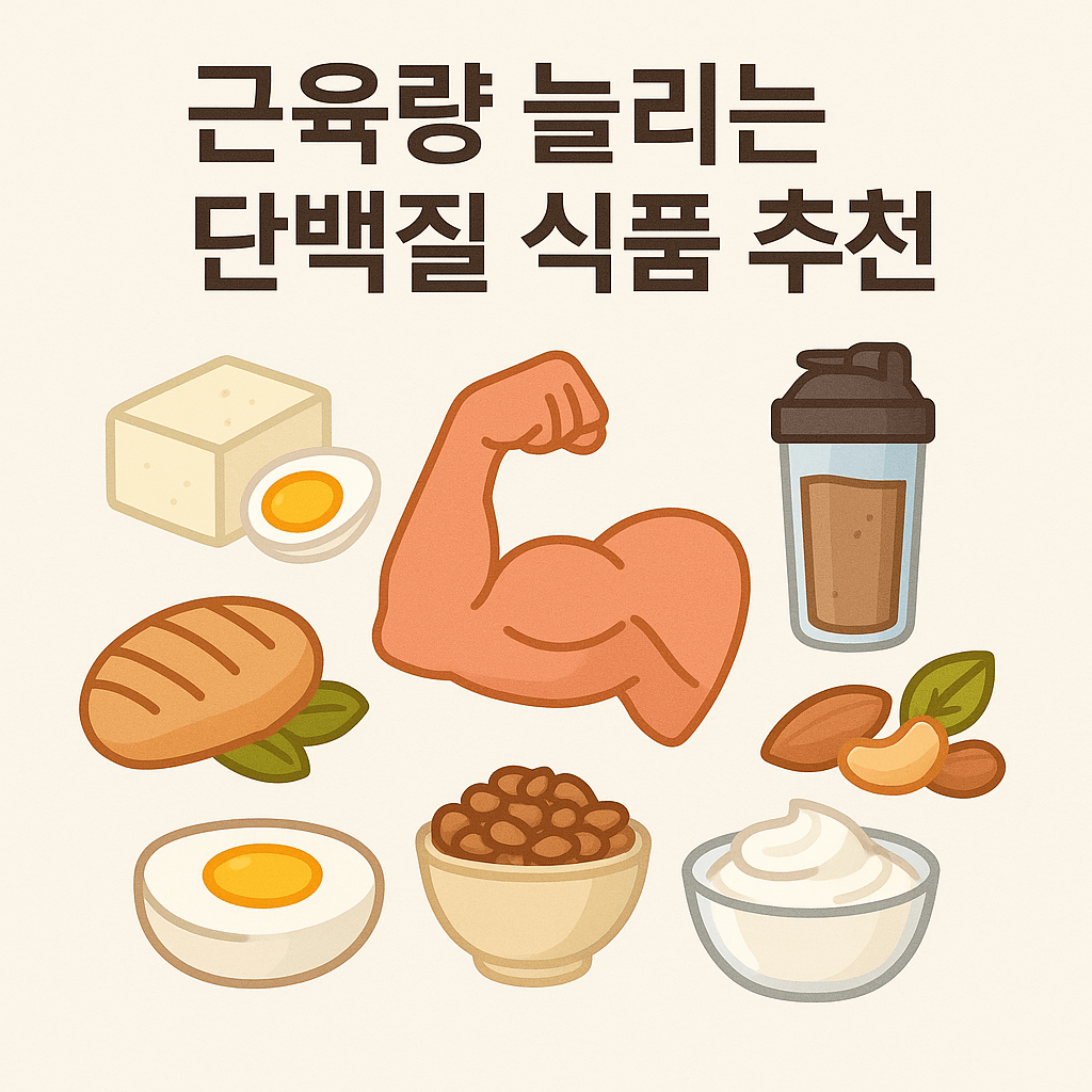 근육량 늘리는 단백질 식품 추천